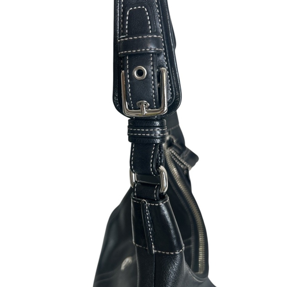Vintage Coach Soho Leather Hamptons Soho Buckle Flap Buckle Shoulder Bag Y2K - Picture 7 of 15